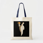 Art Deco restaurantchef, vintage bedrijf Tote Bag (Voorkant)