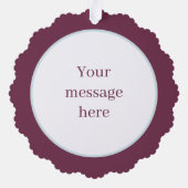 Art Deco retro  bericht toevoegen dame Ornament Kaart (Achterkant)