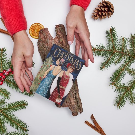 Art Deco Retro Bericht toevoegen Kaart