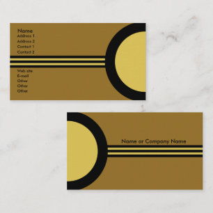 Art Deco Retro Business/Networking Profile Card Visitekaartje