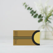 Art Deco Retro Business/Networking Profile Card Visitekaartje (Staand voorkant)
