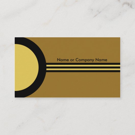 Art Deco Retro Business/Networking Profile Card Visitekaartje (Achterkant)