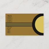 Art Deco Retro Business/Networking Profile Card Visitekaartje (Voorkant)