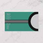 Art Deco Retro Business/Networking Profile Card Visitekaartje (Voorkant)