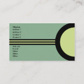 Art Deco Retro Business/Networking Profile Card Visitekaartje (Voorkant)