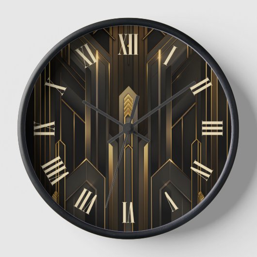 Art Deco Retro  Classic jaren 20 Zwart Goud (Voorkant)