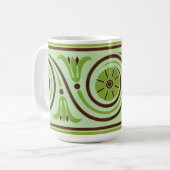  Art Deco Retro Coffee Tea Mok Cup (Voorkant links)