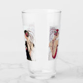 Art Deco retro  dames Glas (Links)