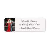 Art Deco Retro dameslabel Etiket (Voorkant)