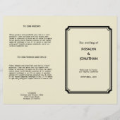 Art deco retro Hollywood glam bruiloft (Voorkant)