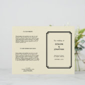 Art deco retro Hollywood glam bruiloft (Staand voorkant)