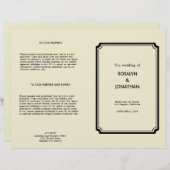 Art deco retro Hollywood glam bruiloft (Voorkant / Achterkant)