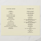 Art deco retro Hollywood glam bruiloft (Achterkant)