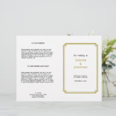 Art deco retro Hollywood White-bruiloft (Staand voorkant)