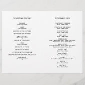 Art deco retro Hollywood White-bruiloft (Achterkant)