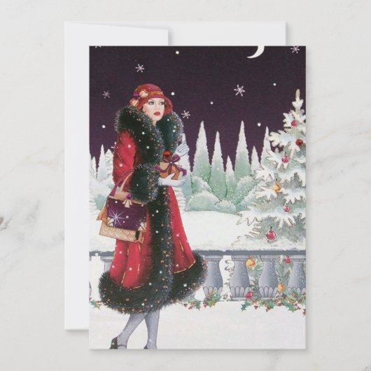 Art Deco Retro Informatie toevoegen Kaart (Voorkant)