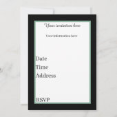 Art Deco Retro Informatie toevoegen Kaart (Achterkant)