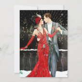 art deco retro  kaart (Voorkant)