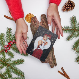 Art deco retro  lady add message feestdagen kaart