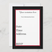 Art Deco Retro  Lady Party Kaart (Achterkant)