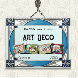 Art Deco Retro Lijsten Familiefoto's Elegante Muur Kalender