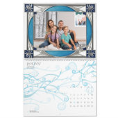 Art Deco Retro Lijsten Familiefoto's Elegante Muur Kalender (Jan 2026)