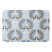 Art Deco retro Peacock Badmat (Voorkant)