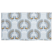 Art Deco retro Peacock Kussensloop (Voorkant-Links)