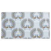 Art Deco retro Peacock Kussensloop (Voorkant-Rechts)