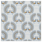 Art Deco retro Peacock Stof (Swatch)