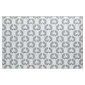 Art Deco retro Peacock Stof (Fat Quarter)