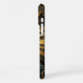 Art Deco Retro Sci-Fi iPhone 16 Pro Max Hoesje (Linkerkant)