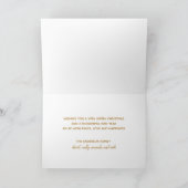Art Deco Retro Script Prettig Kerstfeest Feestdagen Kaart (Binnen)