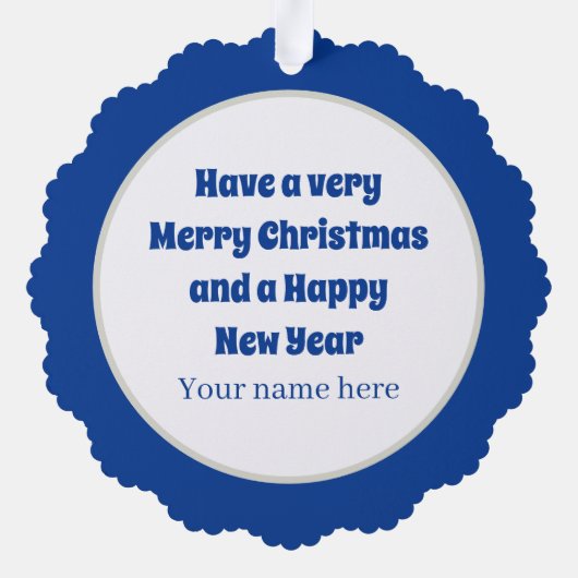 Art Deco retro  tekst toevoegen dame Ornament Kaart (Achterkant)