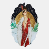 Art Deco retro  tekst toevoegen Ornament Kaart (Rechts)