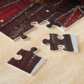 art deco retro vintage dames met kerst legpuzzel (Zijkant)