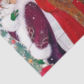 art deco retro vintage dames met kerst tissuepapier (Detail)