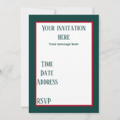 Art deco retro vintage kerst dame feest kaart (Achterkant)