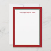 Art Deco retro vintage kerst Notitiekaartje (Achterkant)