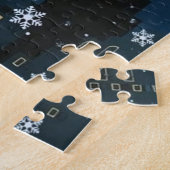 art deco retro vintage kerstdame legpuzzel (Zijkant)