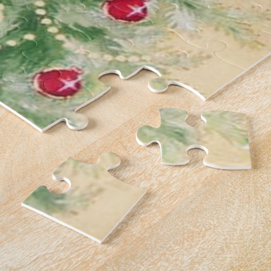 art deco retro vintage kerstdame legpuzzel (Zijkant)