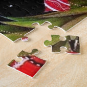 art deco retro vintage kerstdame legpuzzel (Zijkant)