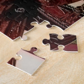 art deco retro vintage kerstdame legpuzzel (Zijkant)