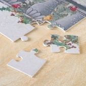 art deco retro vintage kerstdame legpuzzel (Zijkant)