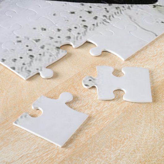 art deco retro vintage kerstdame legpuzzel (Zijkant)