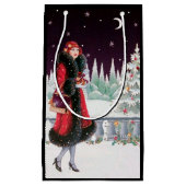 Art deco retro vintage Lady Klein Cadeauzakje (Voorkant)