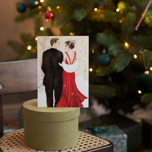 art deco retro voegt sentiment toe kaart