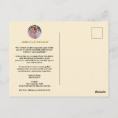 Art Deco Retro Zwart & Goud Huwelijksjubileum Briefkaart (Achterkant)