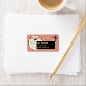 Art Deco Return-adreslabels Etiket (Insitu)