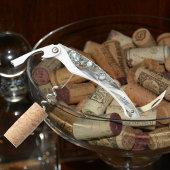 Art Deco Rhinestone met Initialen Kurkentrekker